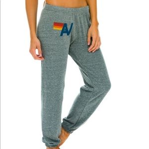 Women NWT Aviator Nation logo sweatpants, Size Small